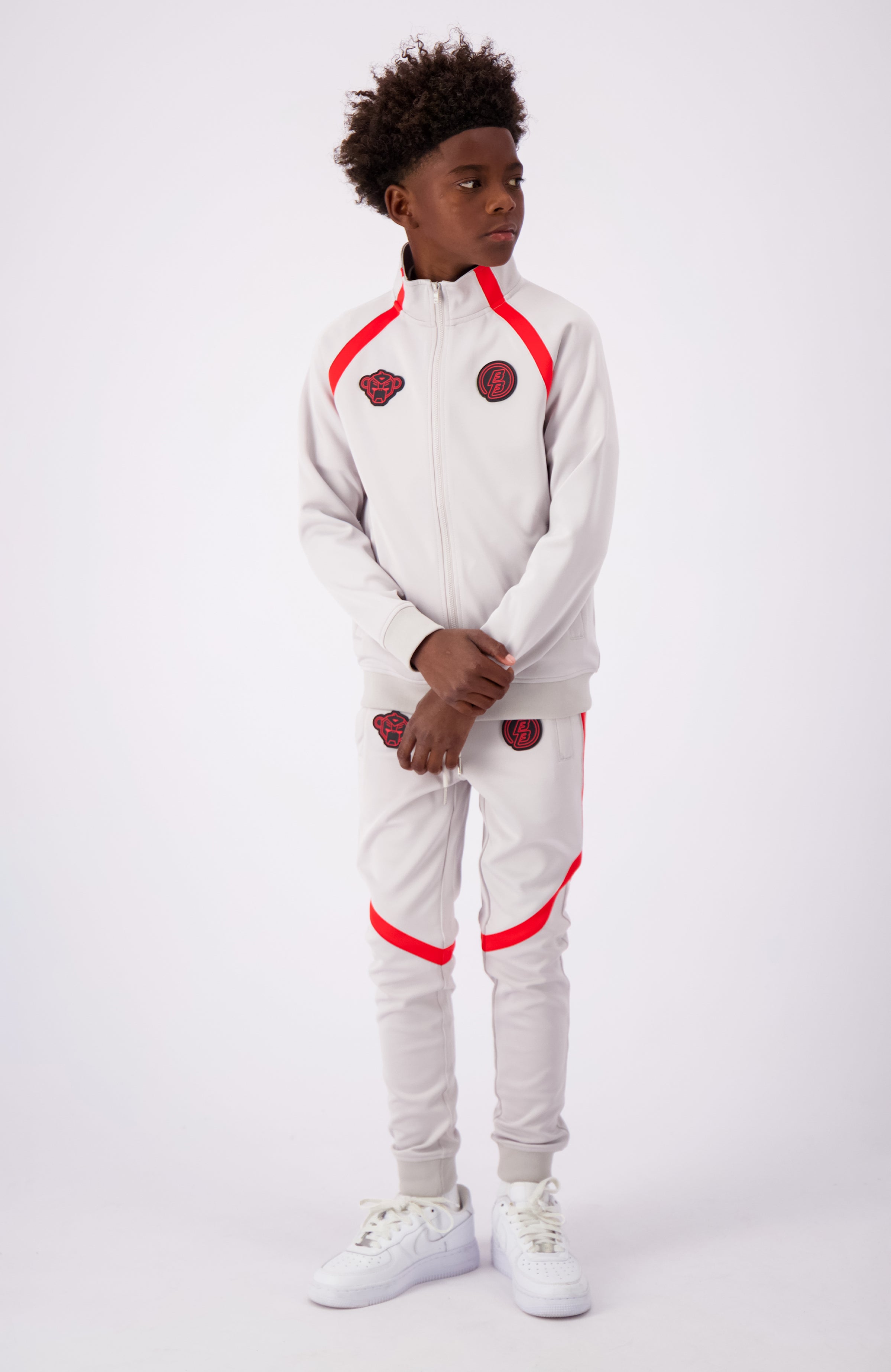 JR. COMPOUND TRACKSUIT | Hellgrau