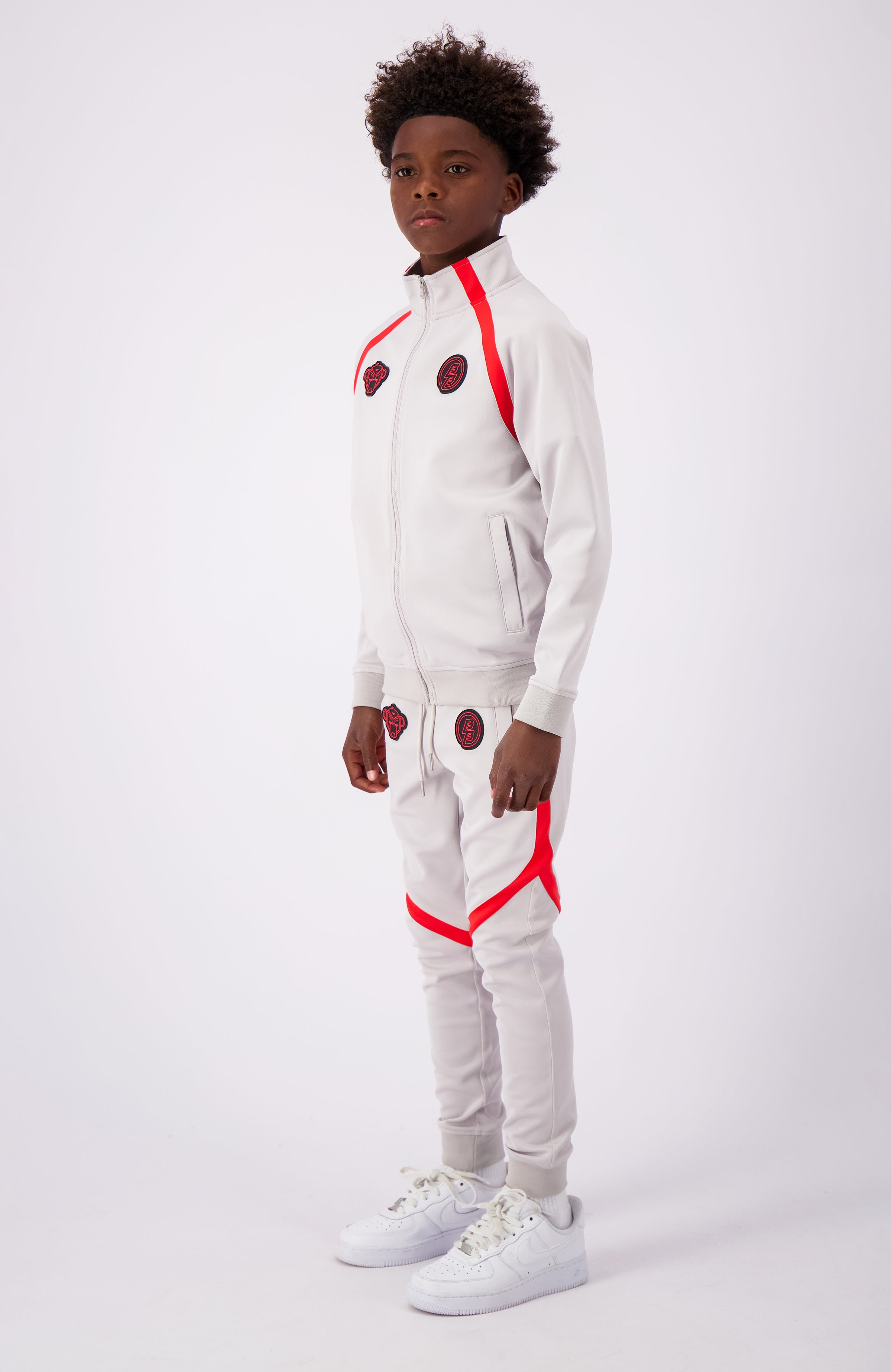 JR. COMPOUND TRACKSUIT | Hellgrau