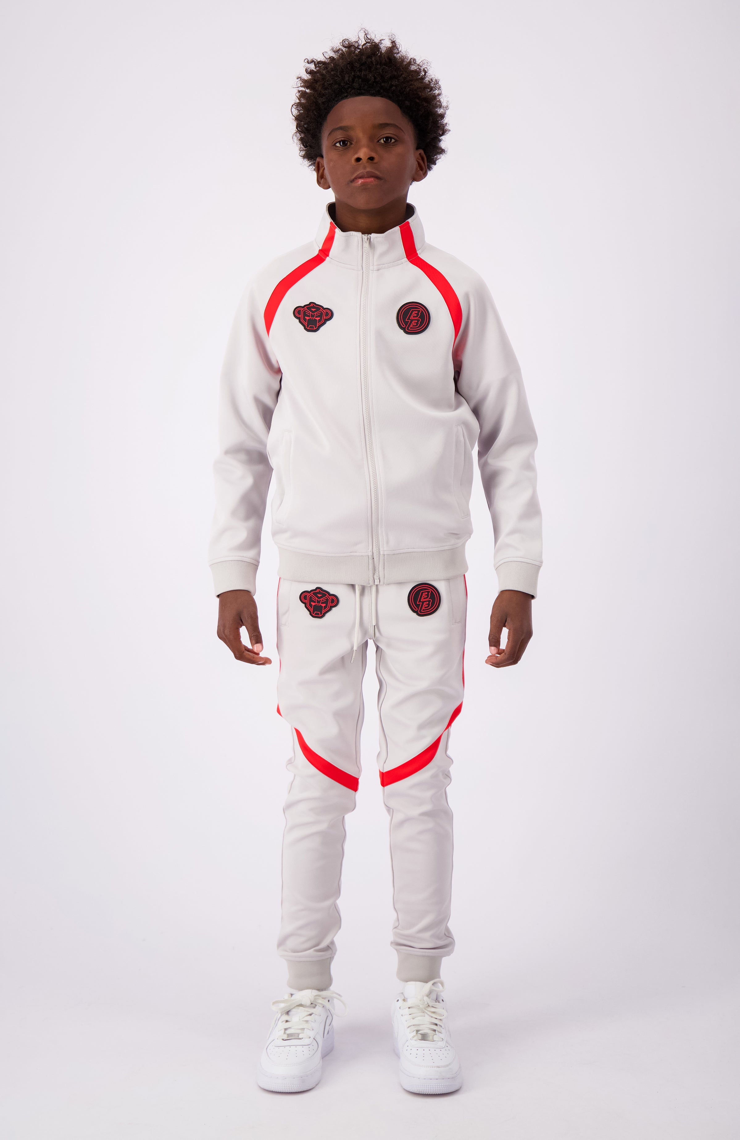 JR. COMPOUND TRACKSUIT | Hellgrau
