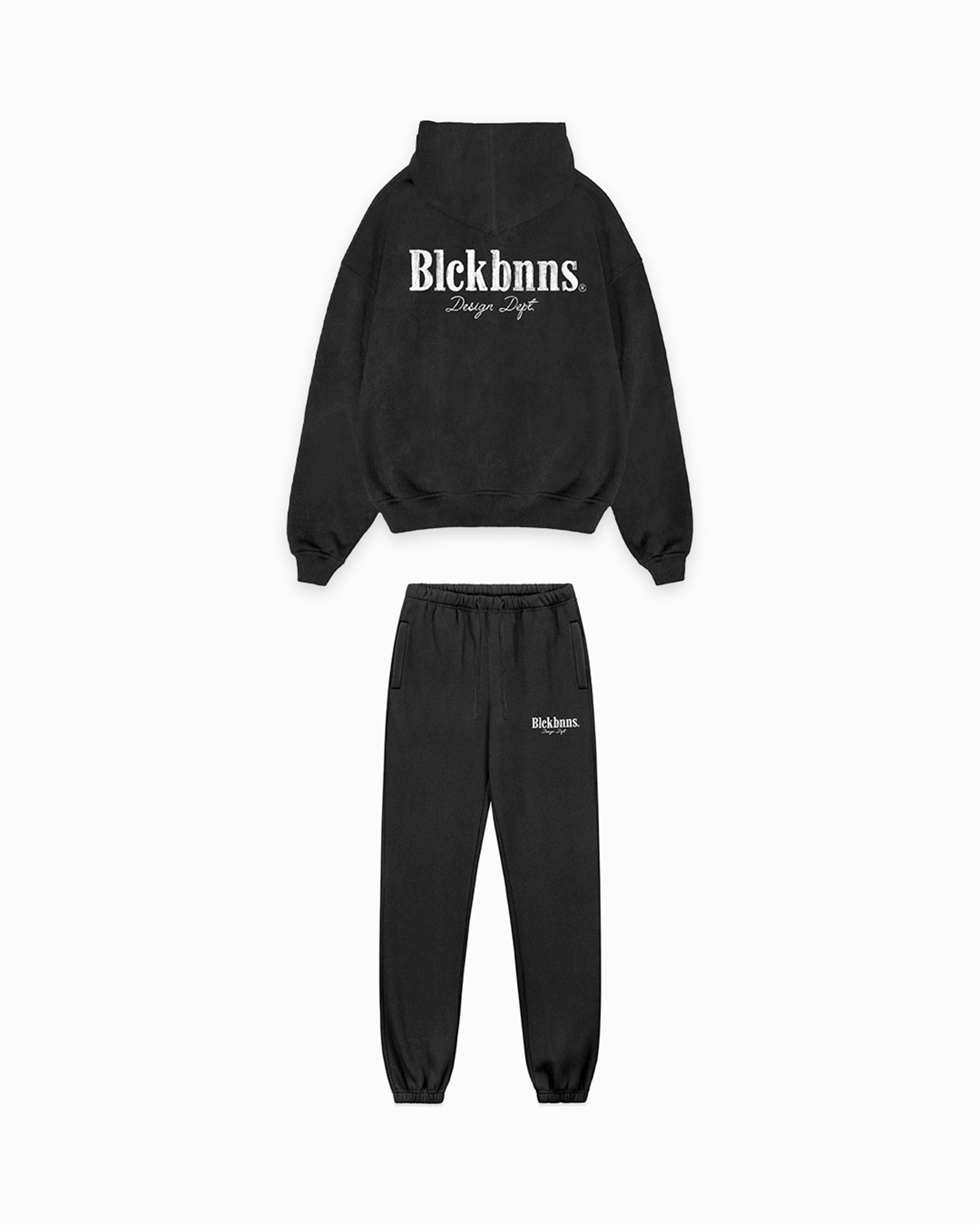 BRUSH WASHED SWEATSUIT | Schwarz