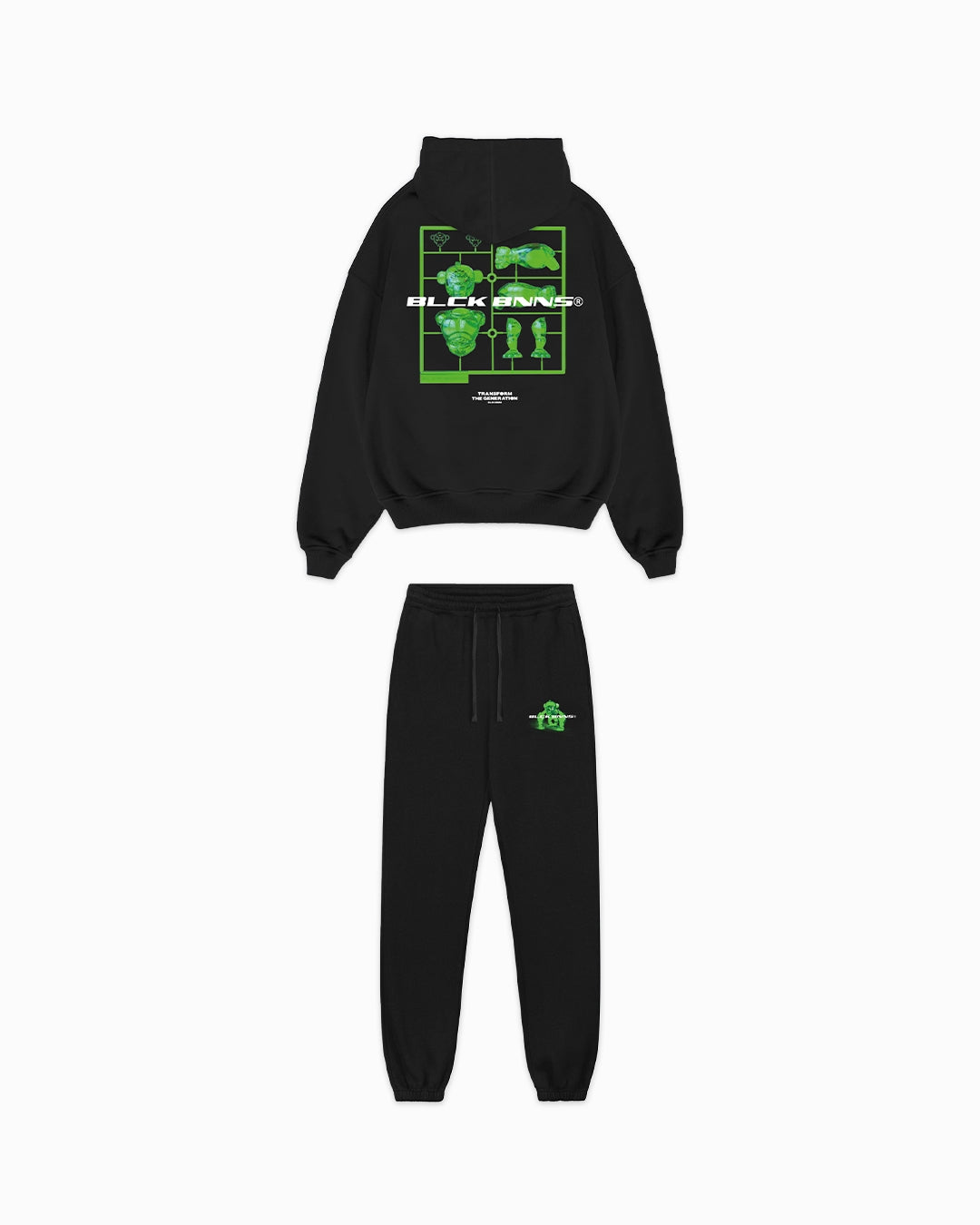 KIDS ACTION FIGURE SWEATSUIT | Schwarz