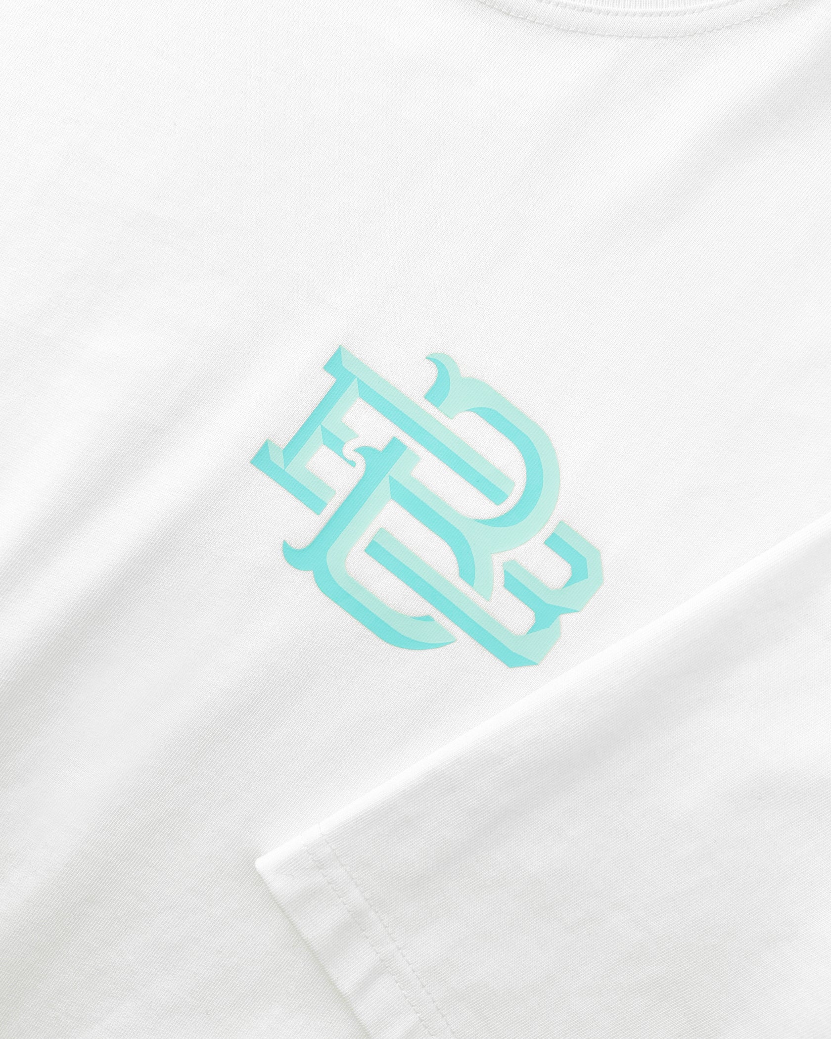 BLOCK MONOGRAM  T-SHIRT | Weiß