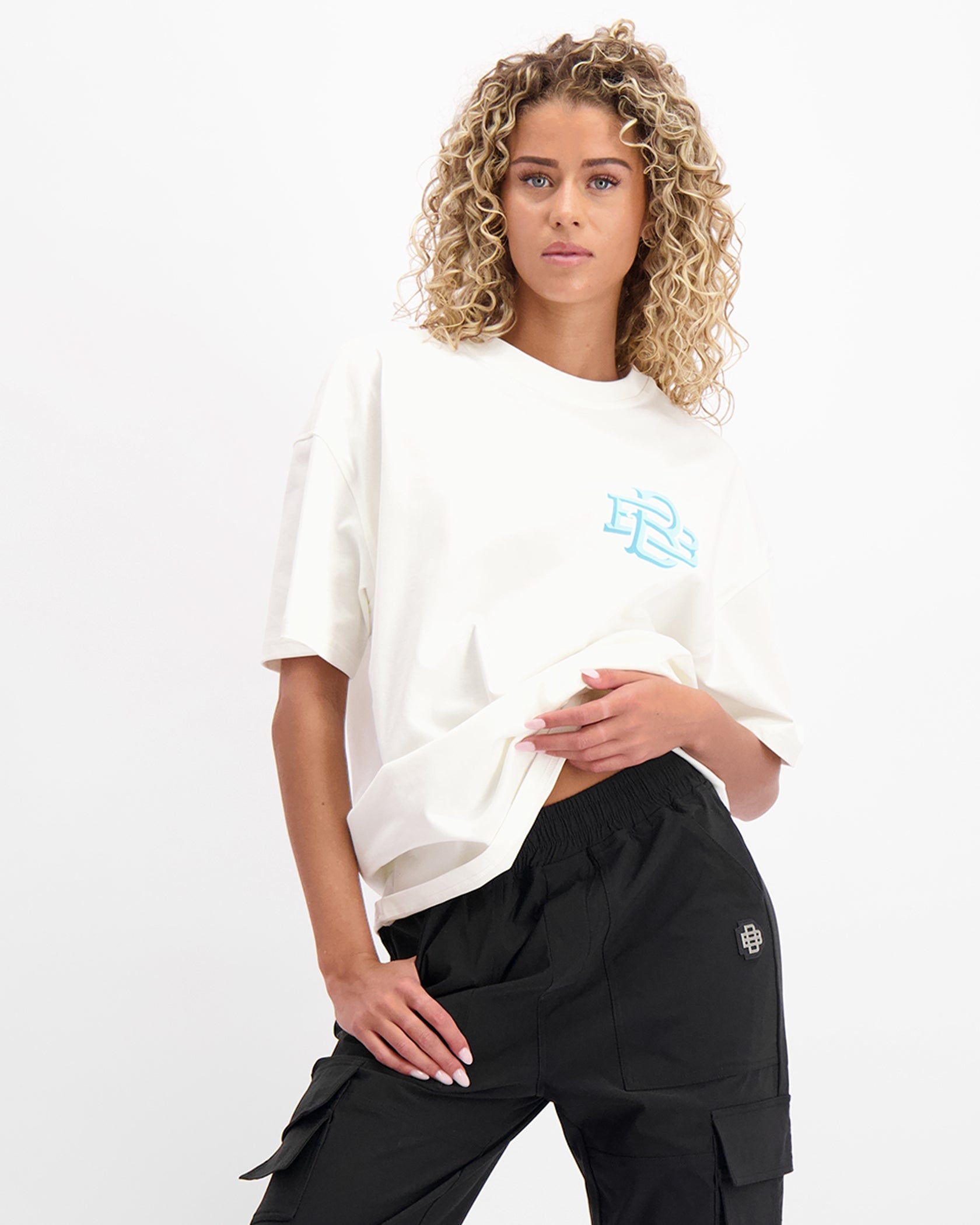 BLOCK MONOGRAM  T-SHIRT | Weiß