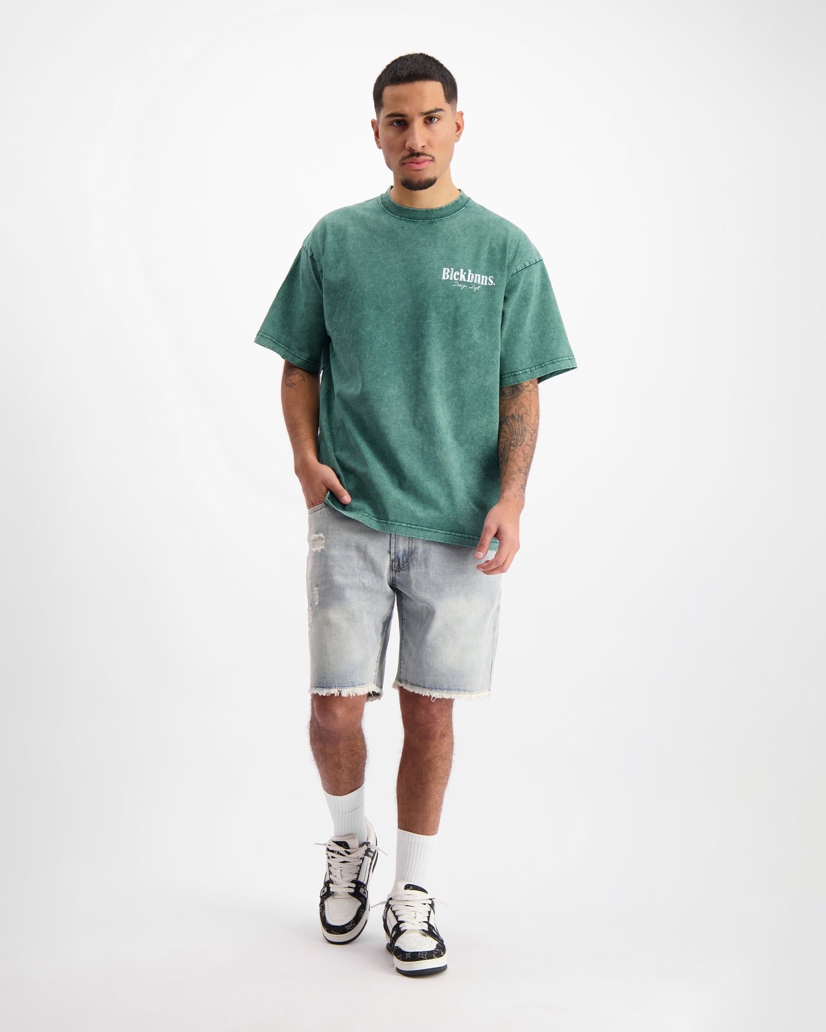 BRUSH T-SHIRT | Dunkelgrün