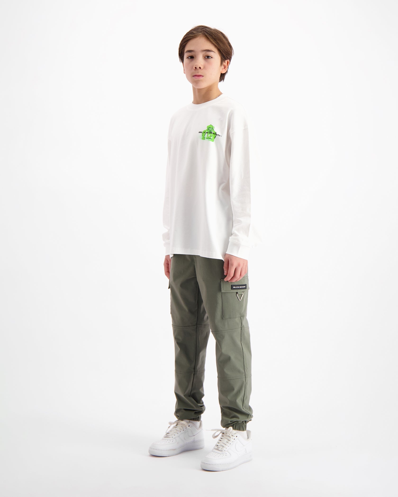 KIDS ACTION FIGURE LONGSLEEVE T-SHIRT | Weiß