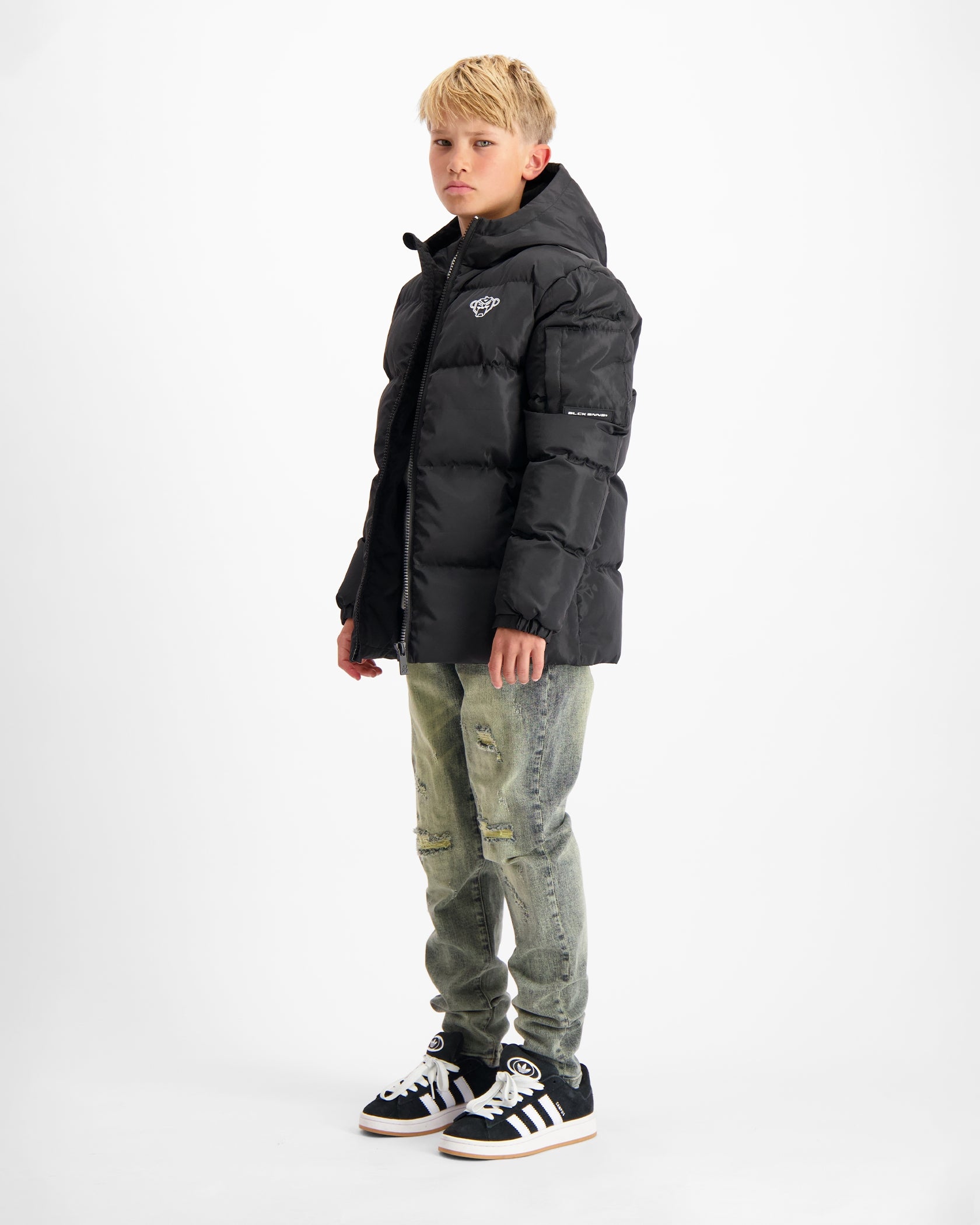 KIDS CONVOY PUFFER JACKET | Schwarz