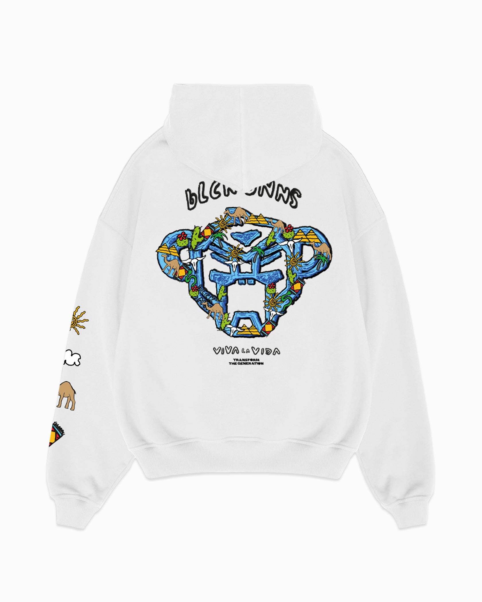 KIDS CRAYON HOODIE | Weiß