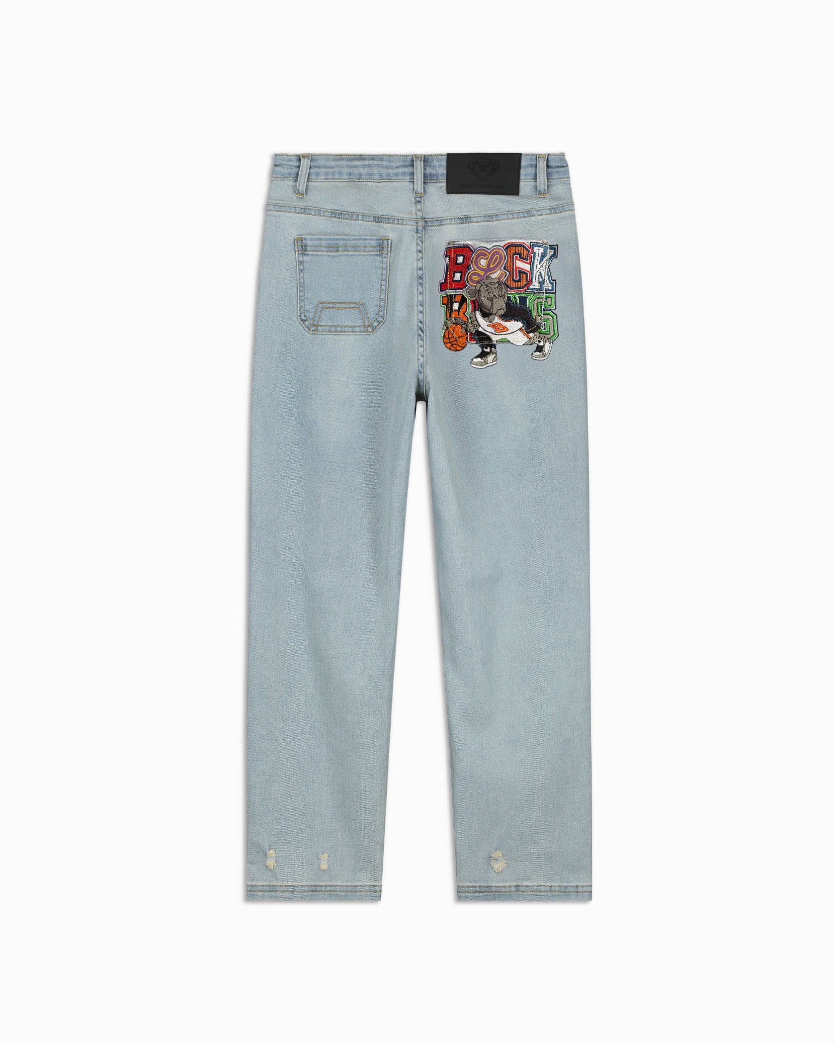KIDS DRIBBLE STRAIGHT FIT DENIM | Hellblau