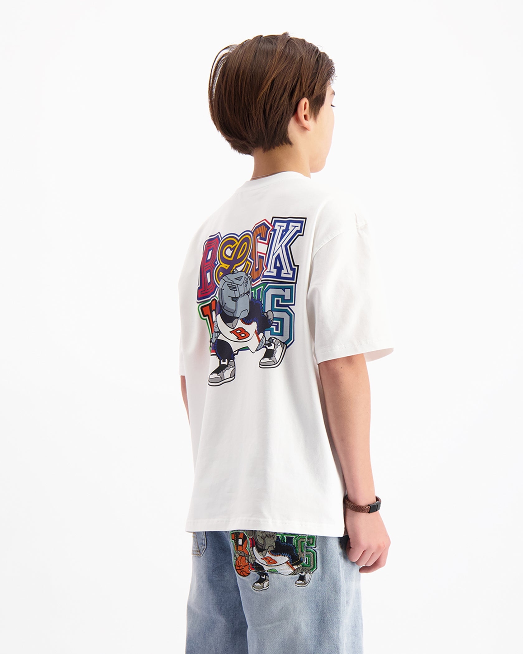 KIDS DRIBBLE T-SHIRT | Weiß