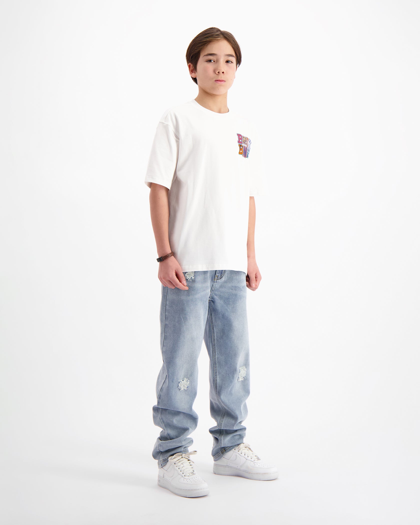 KIDS DRIBBLE T-SHIRT SET | Weiß