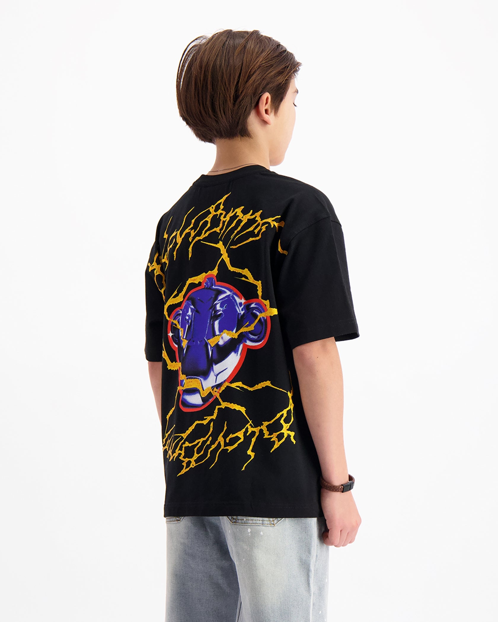 KIDS ELECTRO T-SHIRT | Schwarz