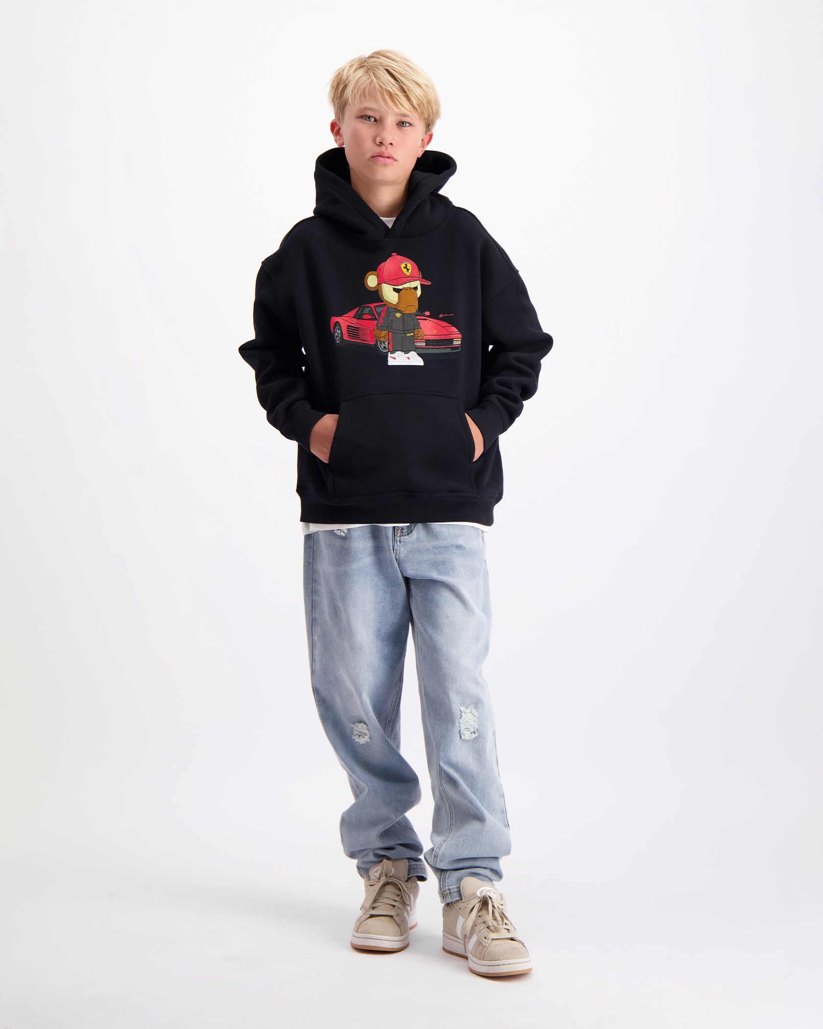 KIDS FEBBARI HOODIE | Schwarz