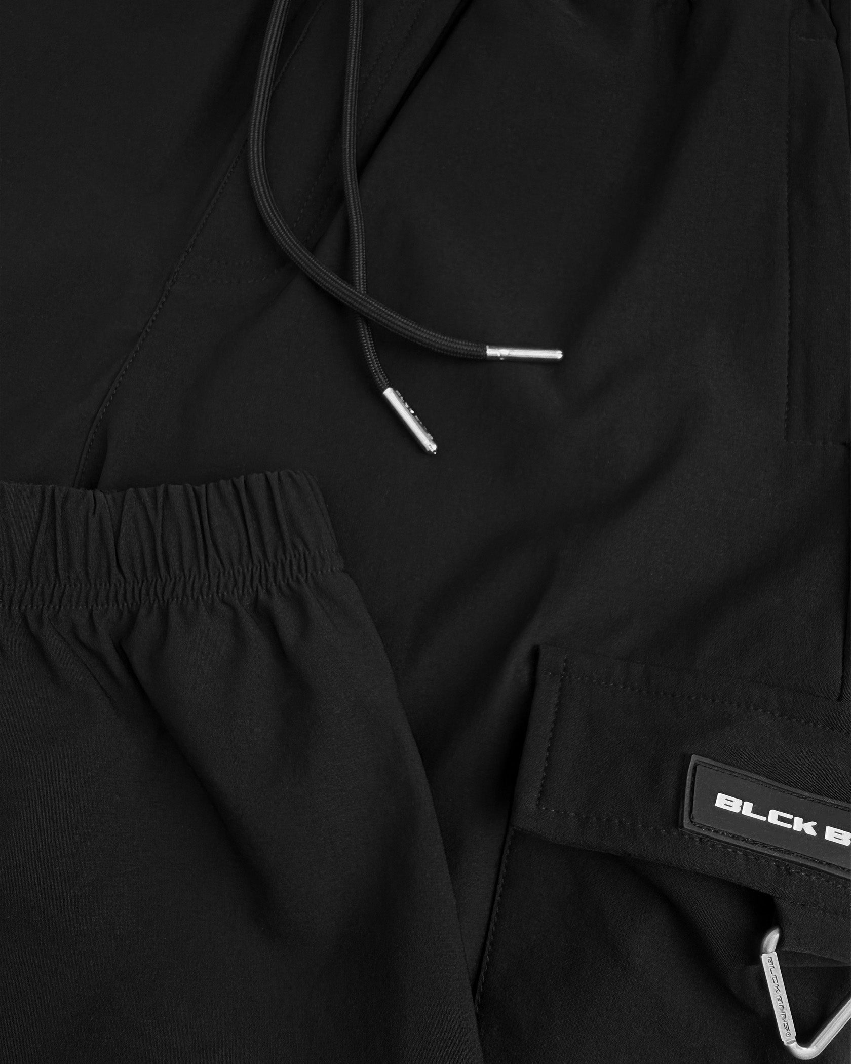 KIDS PLATE CARGO PANTS | Schwarz