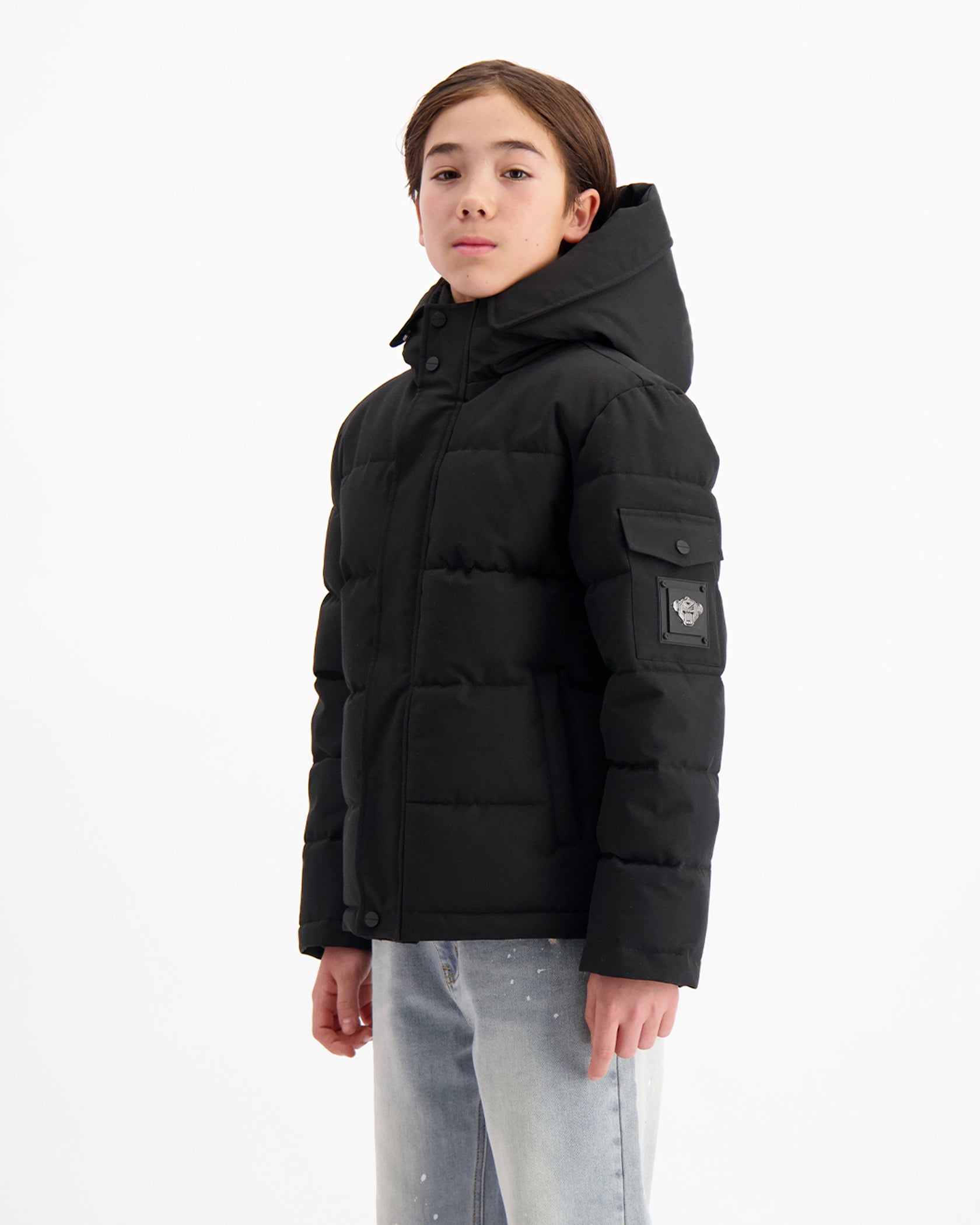 KINDER PLATE JACKE | SCHWARZ