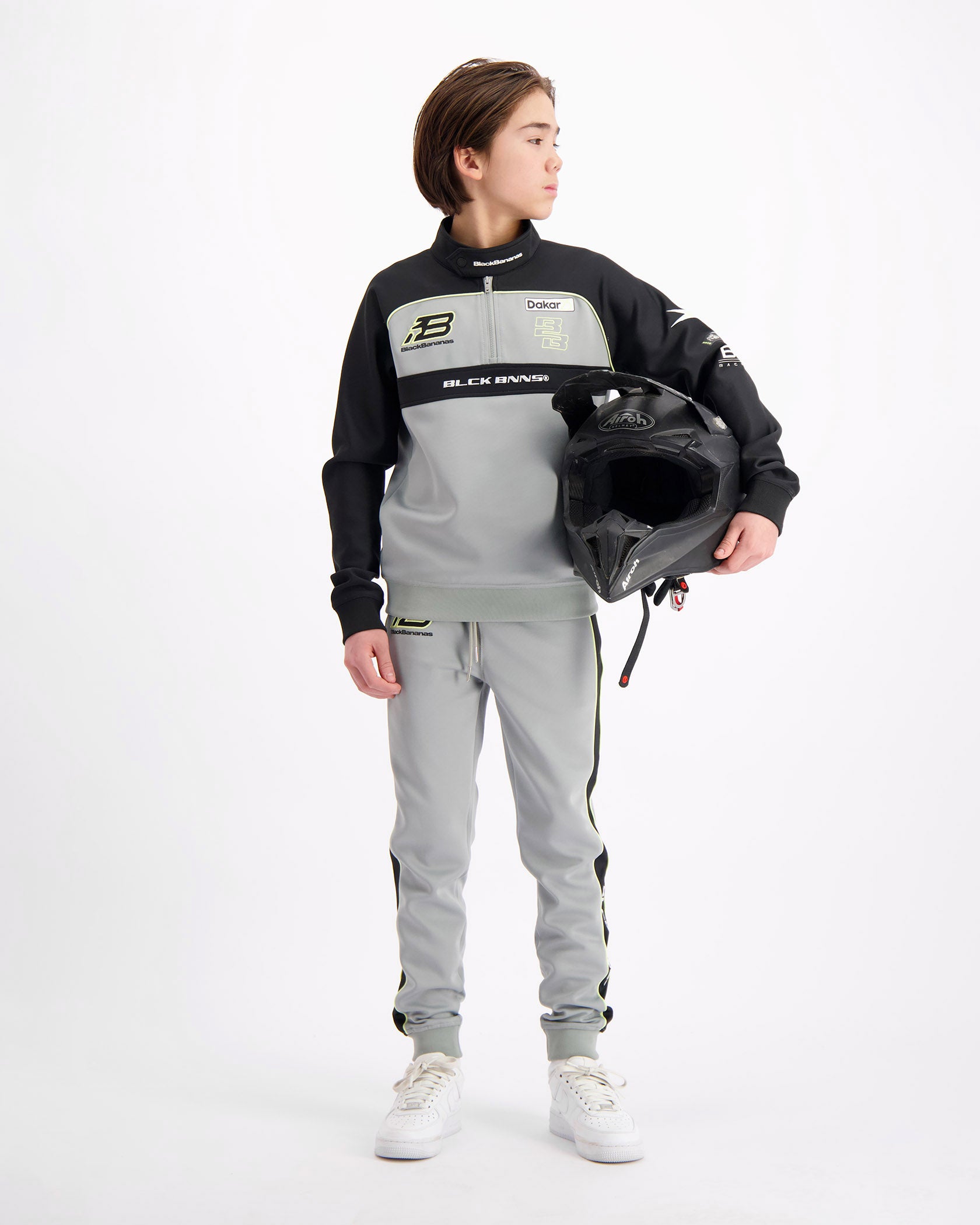 KIDS RACE TRACKPANTS | Grau