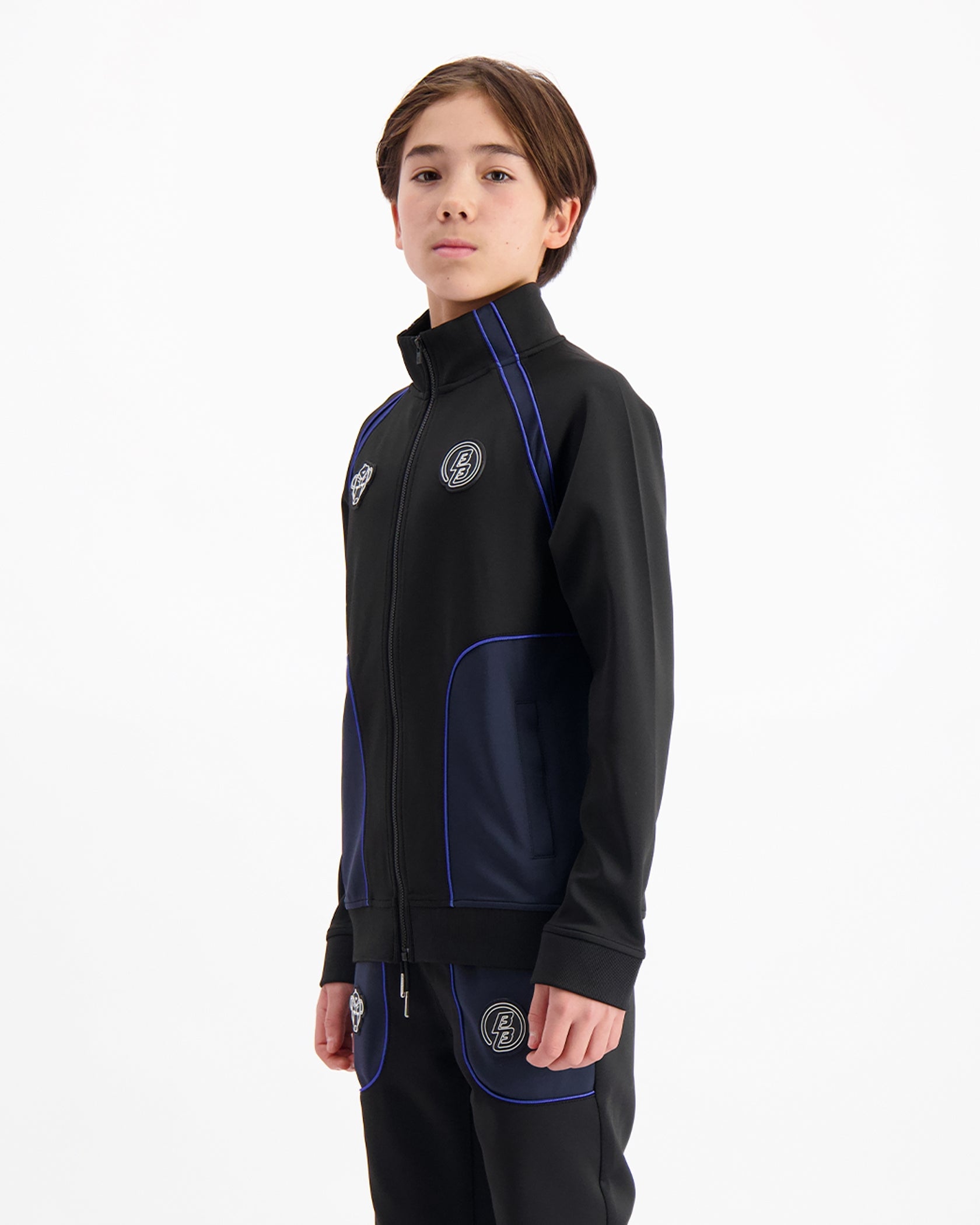 KIDS TEAR TRACKTOP | Schwarz