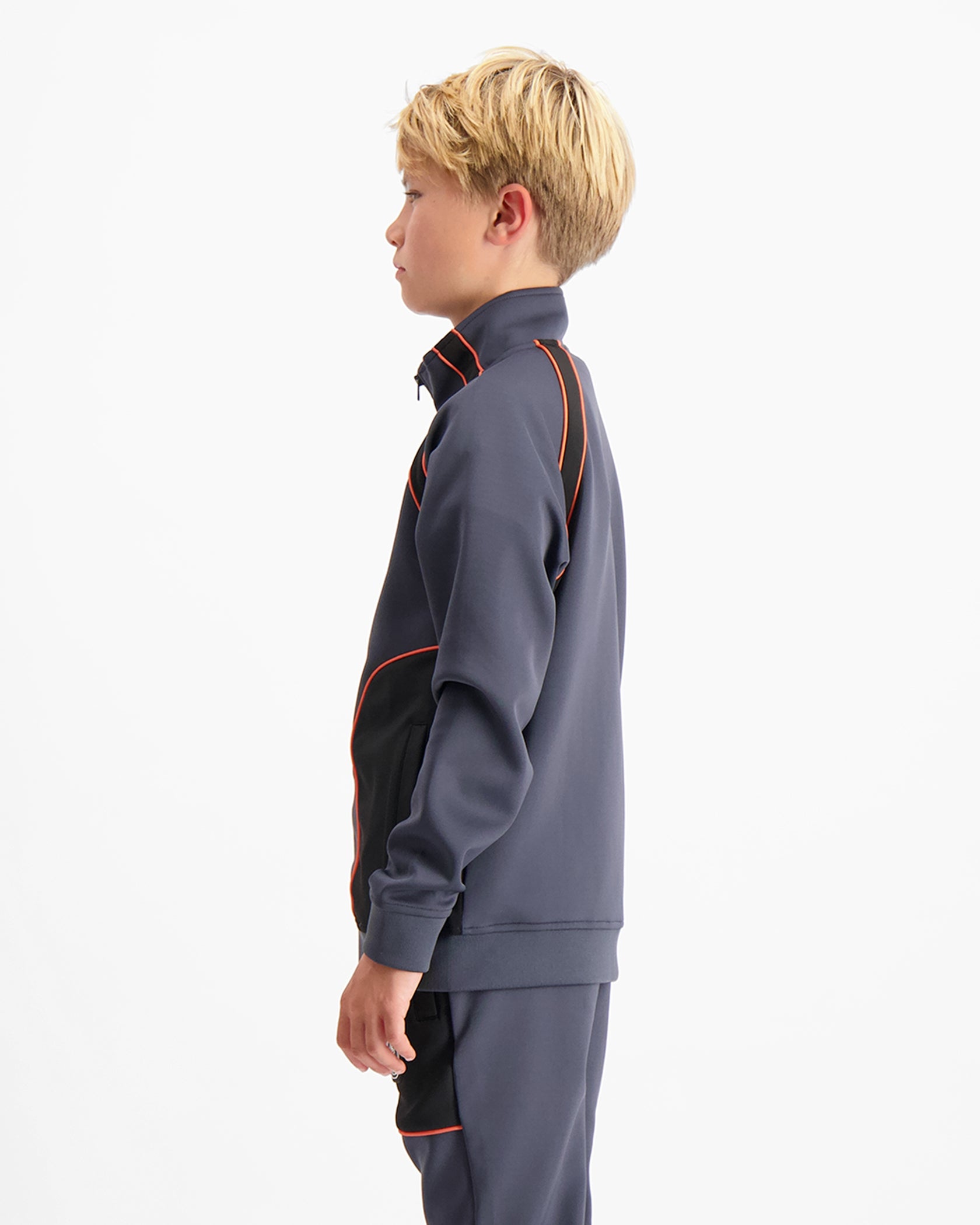 KIDS TEAR TRACKTOP | Charcoal