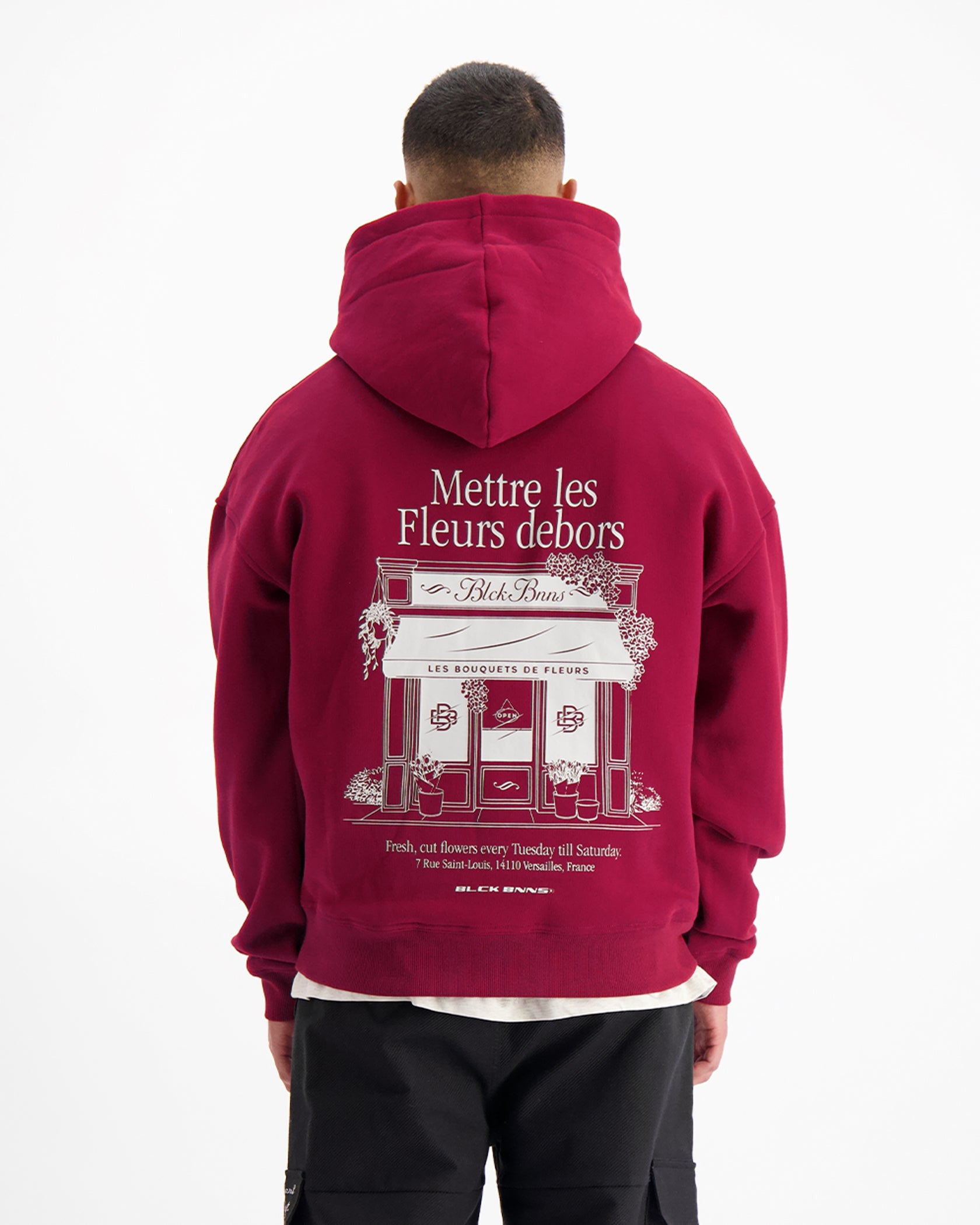 LES FLEURS HOODIE | Burgundy