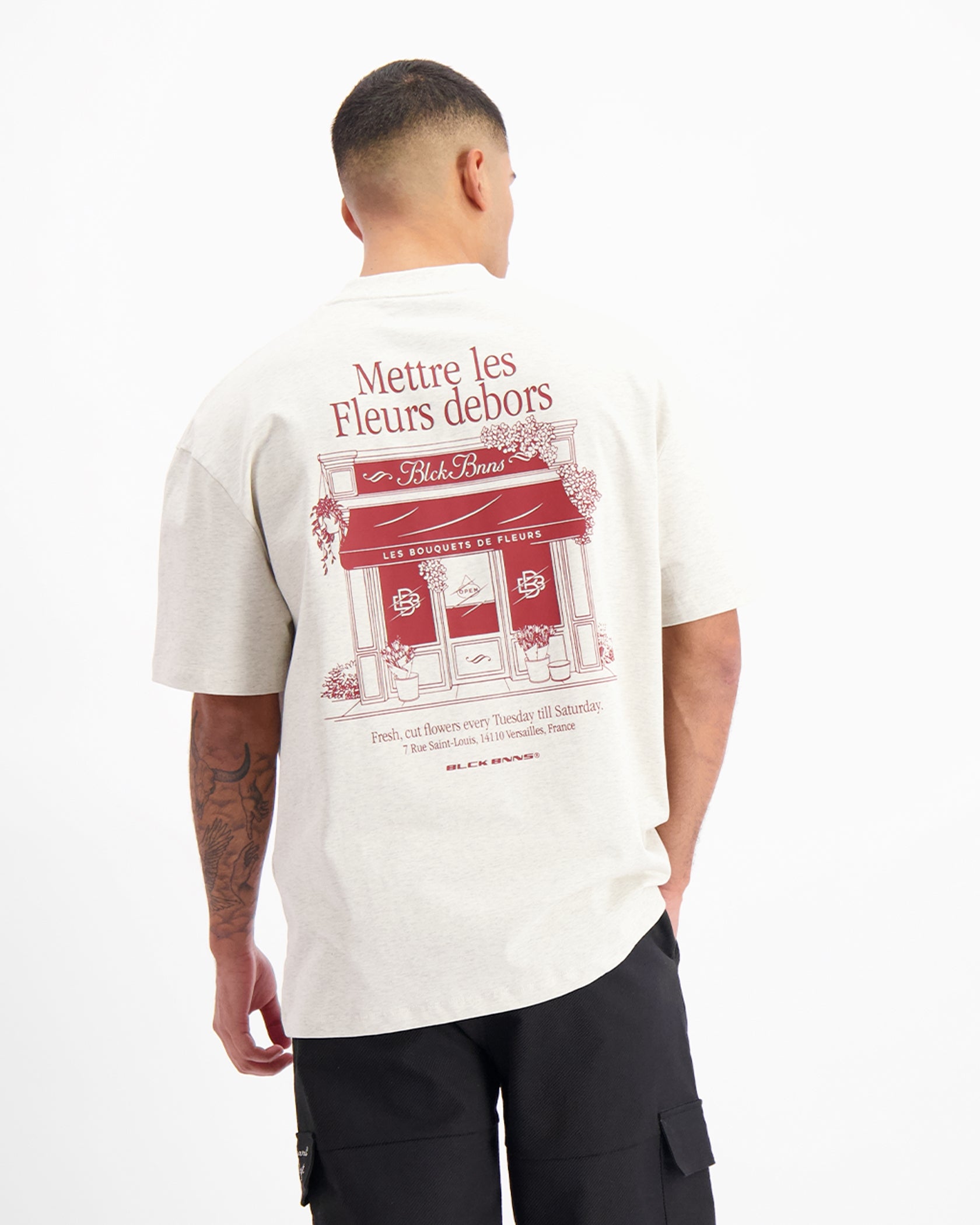 LES FLEURS T-SHIRT | Beige