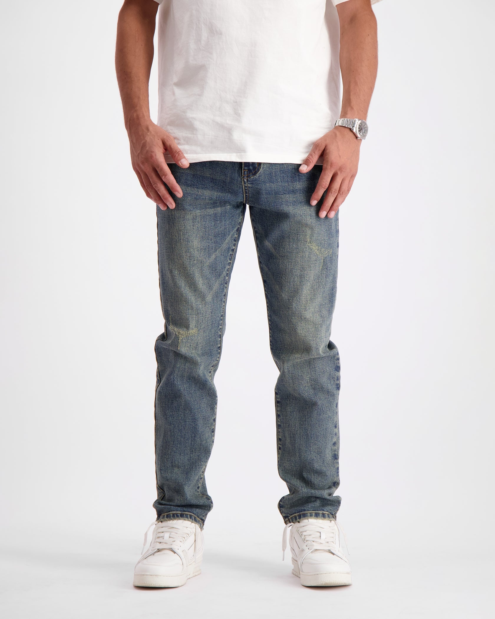SOFT EDGE SLIM DENIM | Blau
