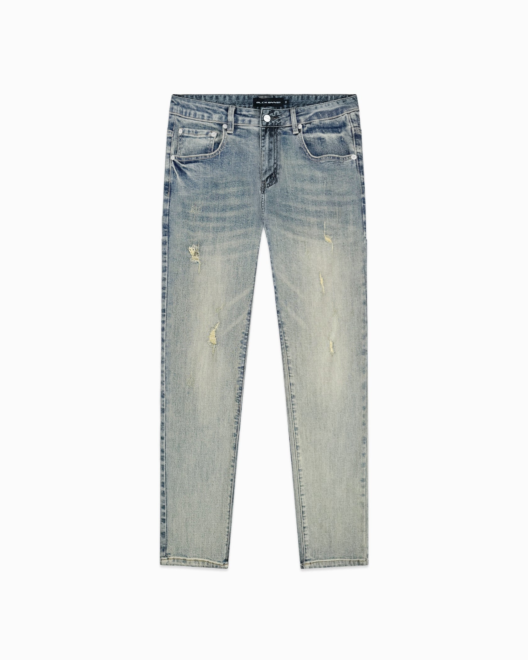 STRUCTURE SLIM DENIM | Blau