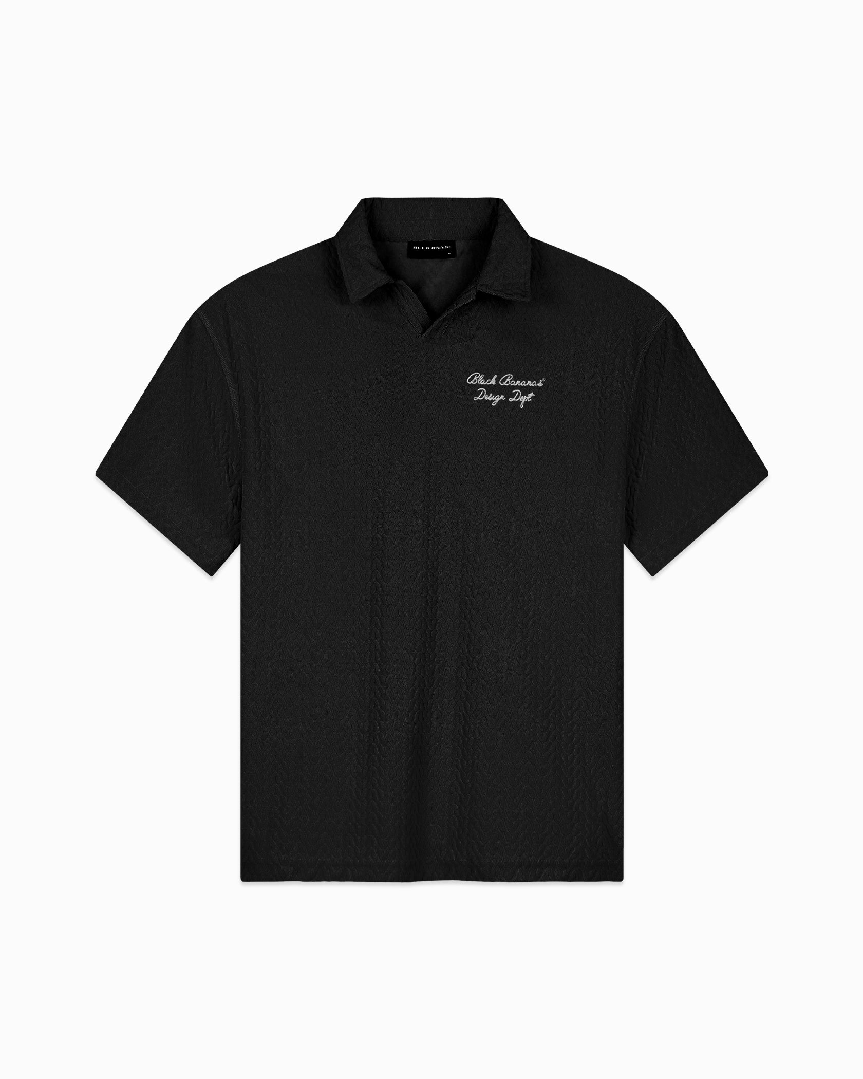 TERRY LOUNGE POLO | Schwarz