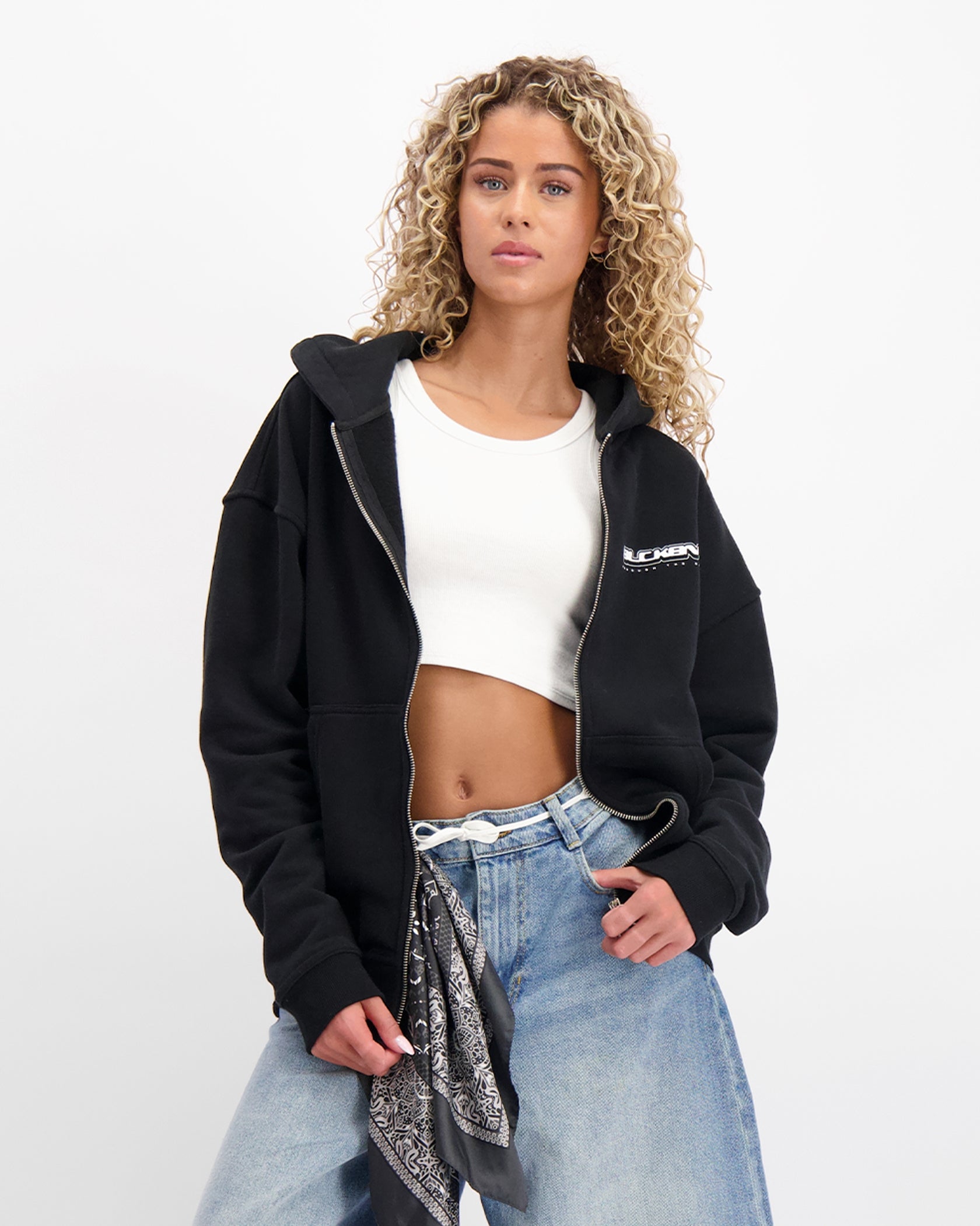 TTD ZIP HOODIE | Schwarz