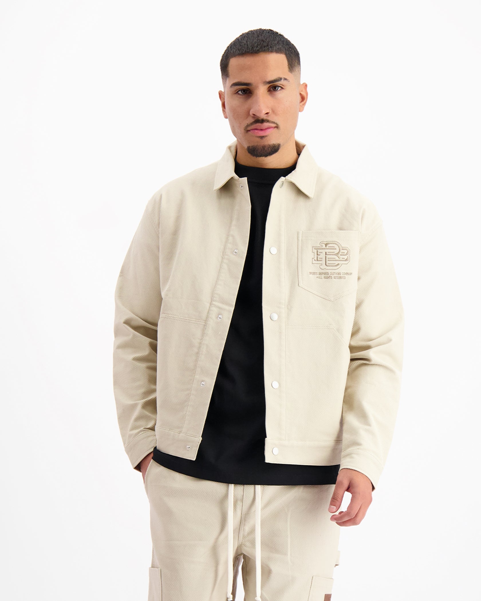 TWILL WORKER JACKET | Sand