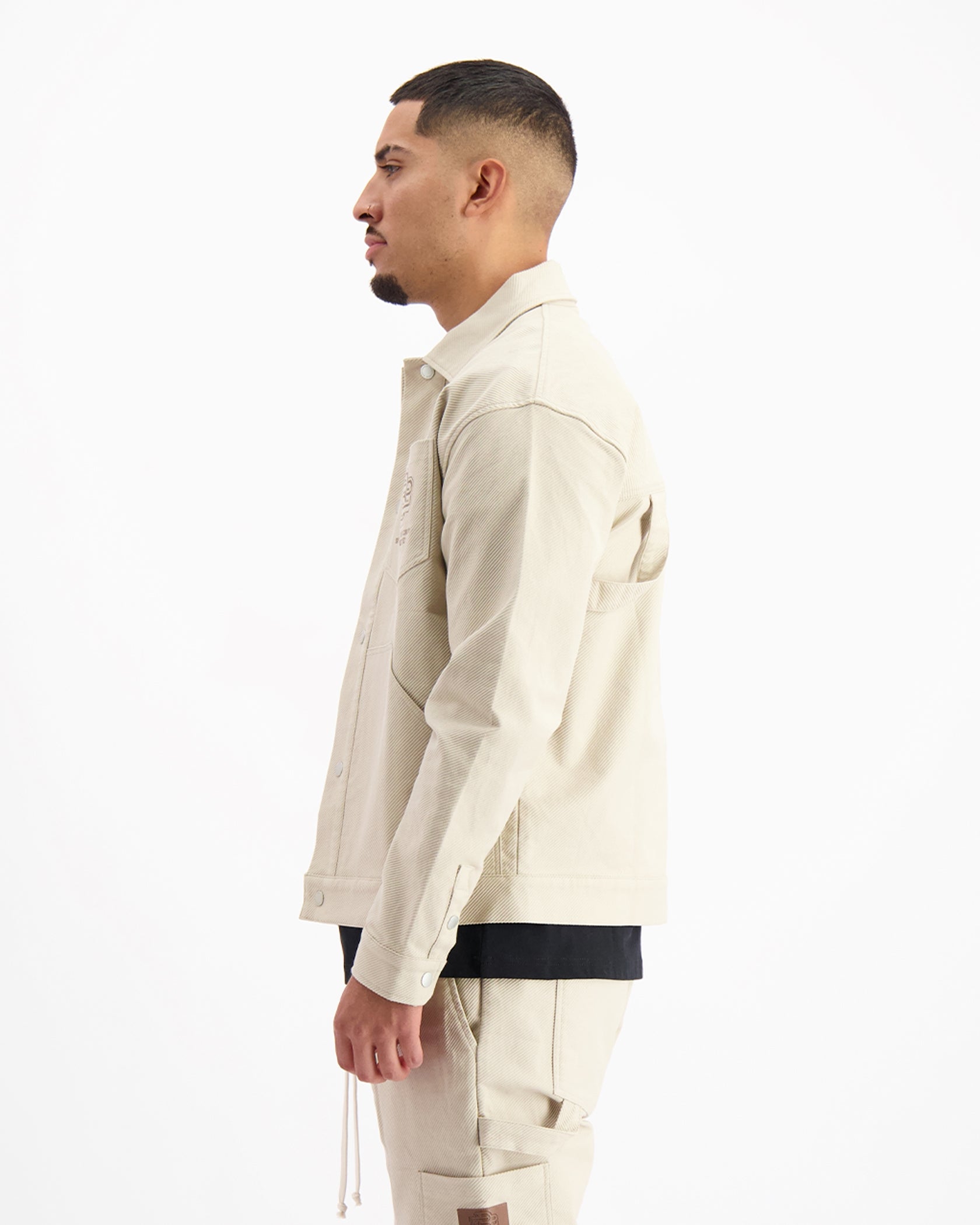TWILL WORKER JACKET | Sand