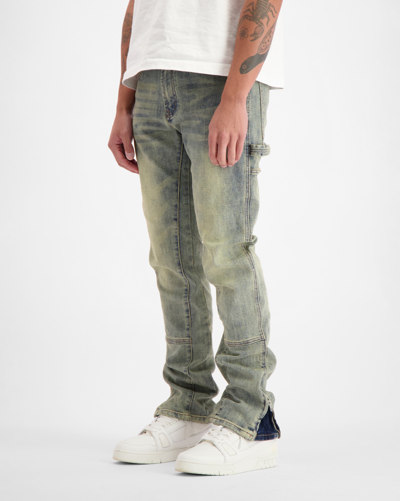 V2 WORKER DENIM | Blau