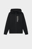 INITIAL GLOW ZIPPER HOODIE | Schwarz