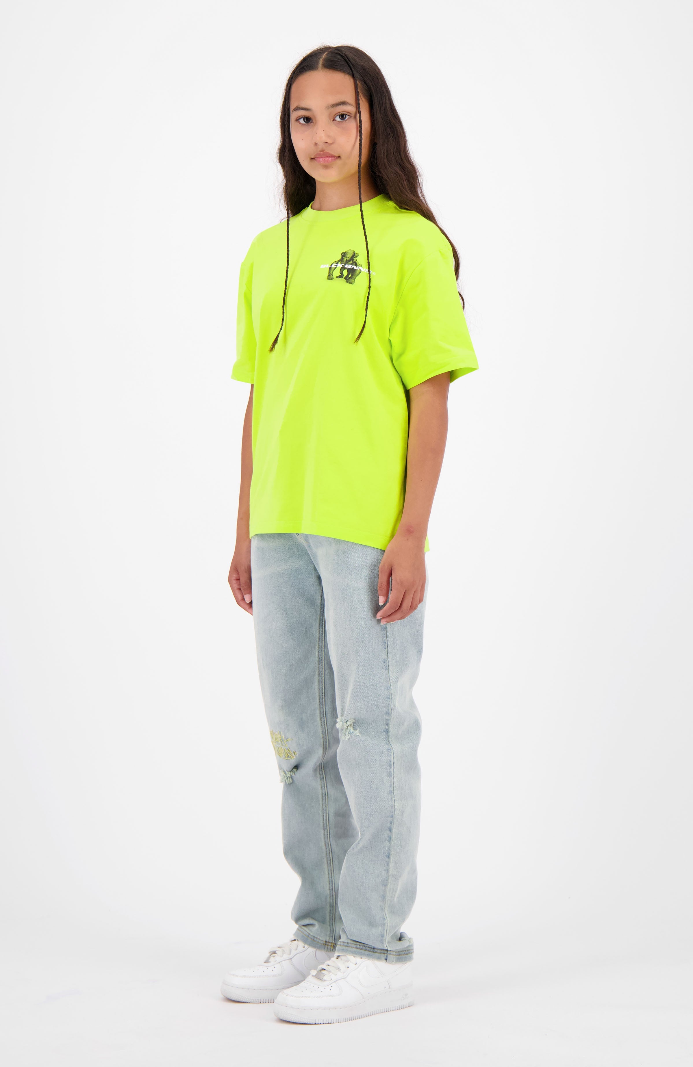 T shirt met neon kleuren discount