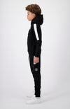 JR. ANORAK STRIPE SWEATSUIT | Schwarz