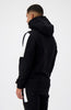 ANORAK STRIPE HOODIE | Schwarz