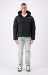 BLOCK PUFFER JACKET | Schwarz