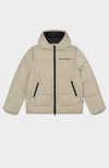 BLOCK PUFFER JACKET | Sand