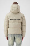 BLOCK PUFFER JACKET | Sand