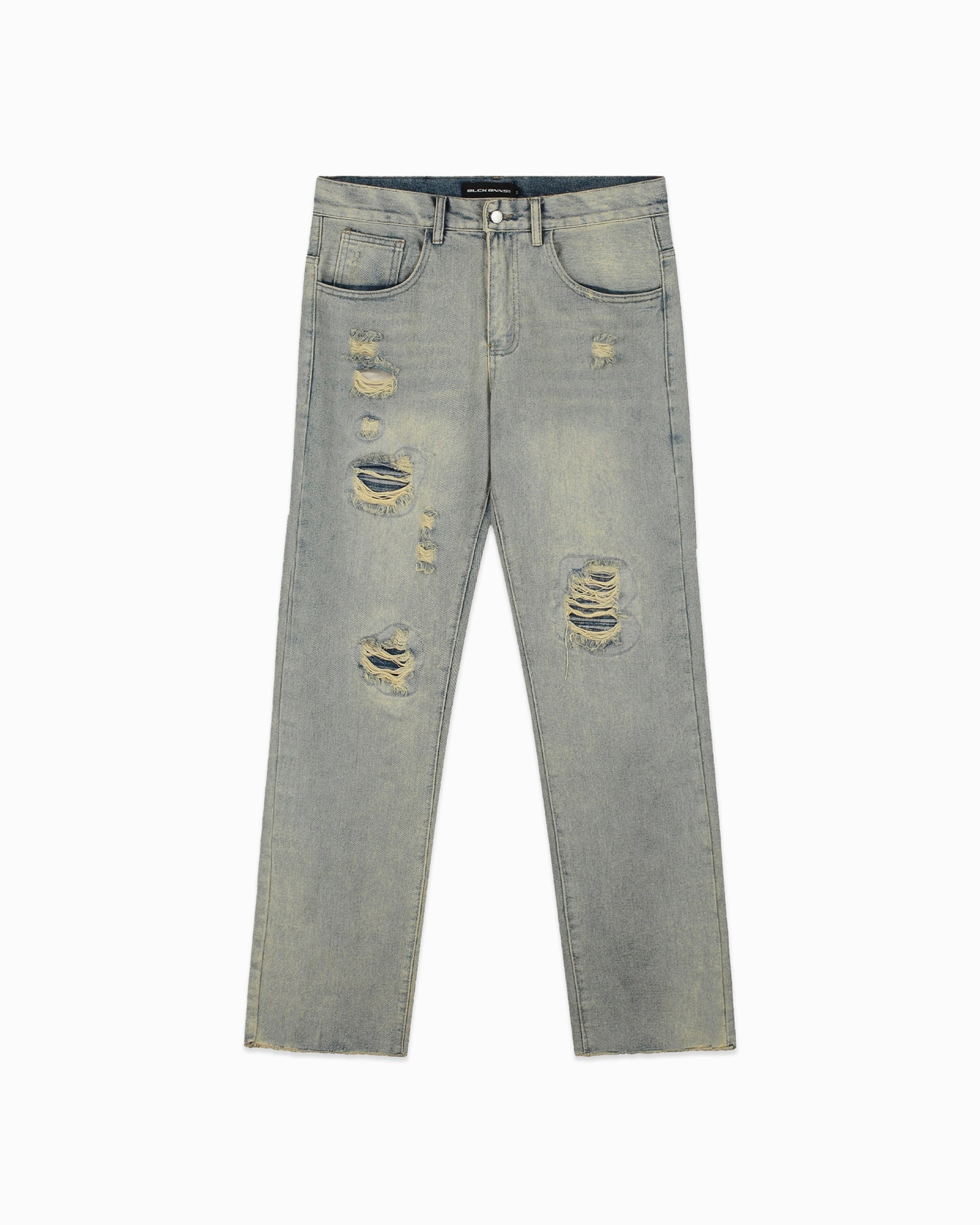 DISTRESSED DENIM | Blau