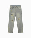 DISTRESSED DENIM | Blau