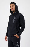 INITIAL GLOW ZIPPER HOODIE | Schwarz