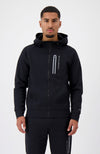 INITIAL GLOW ZIPPER HOODIE | Schwarz