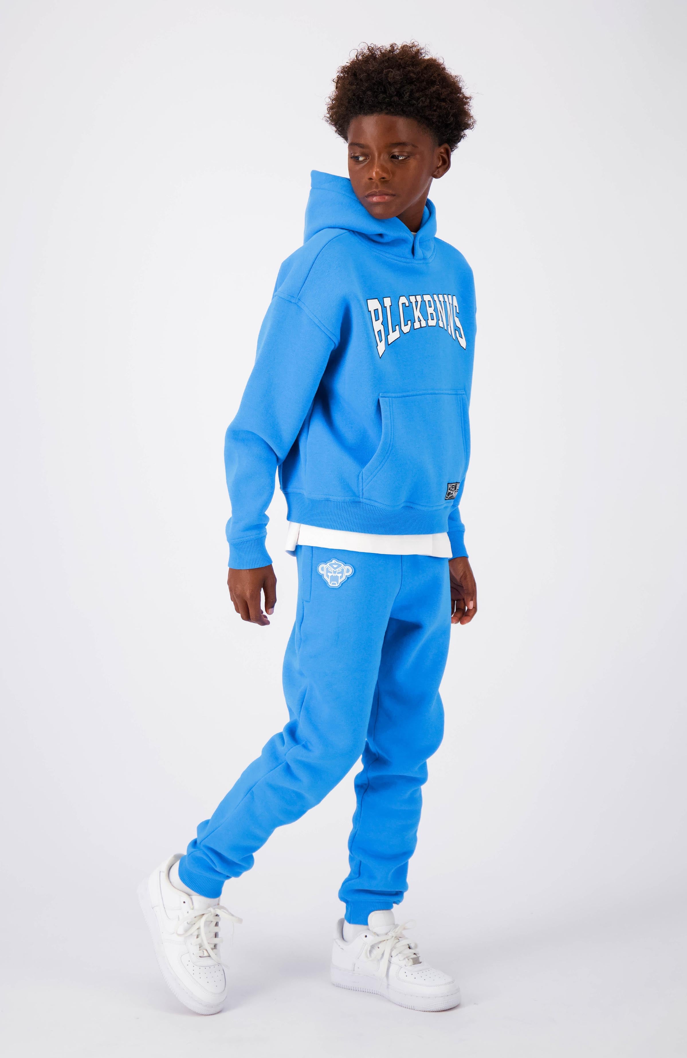 JR VARSITY HOODY | Blau