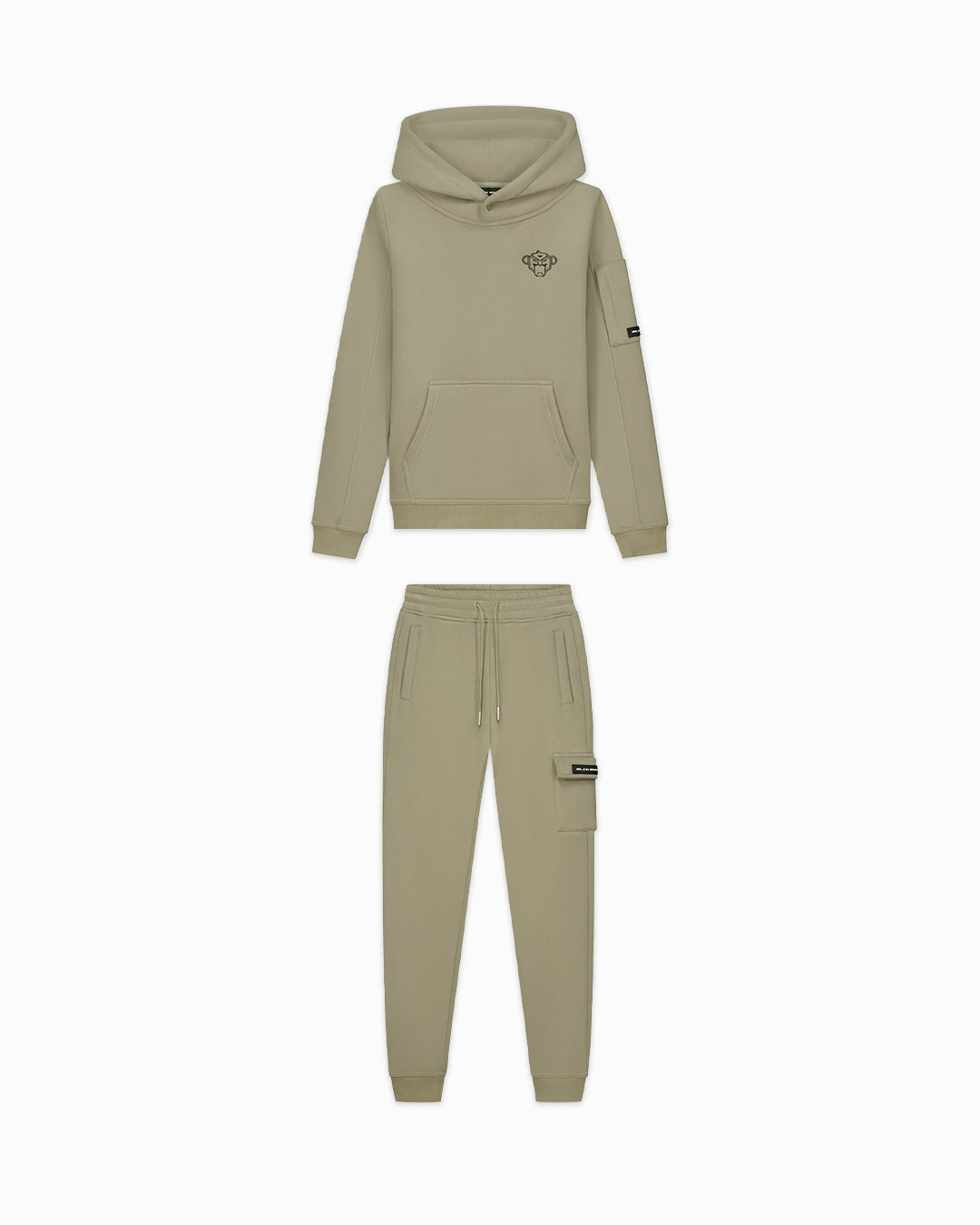 KIDS PLATE HOODIE SET | Grün