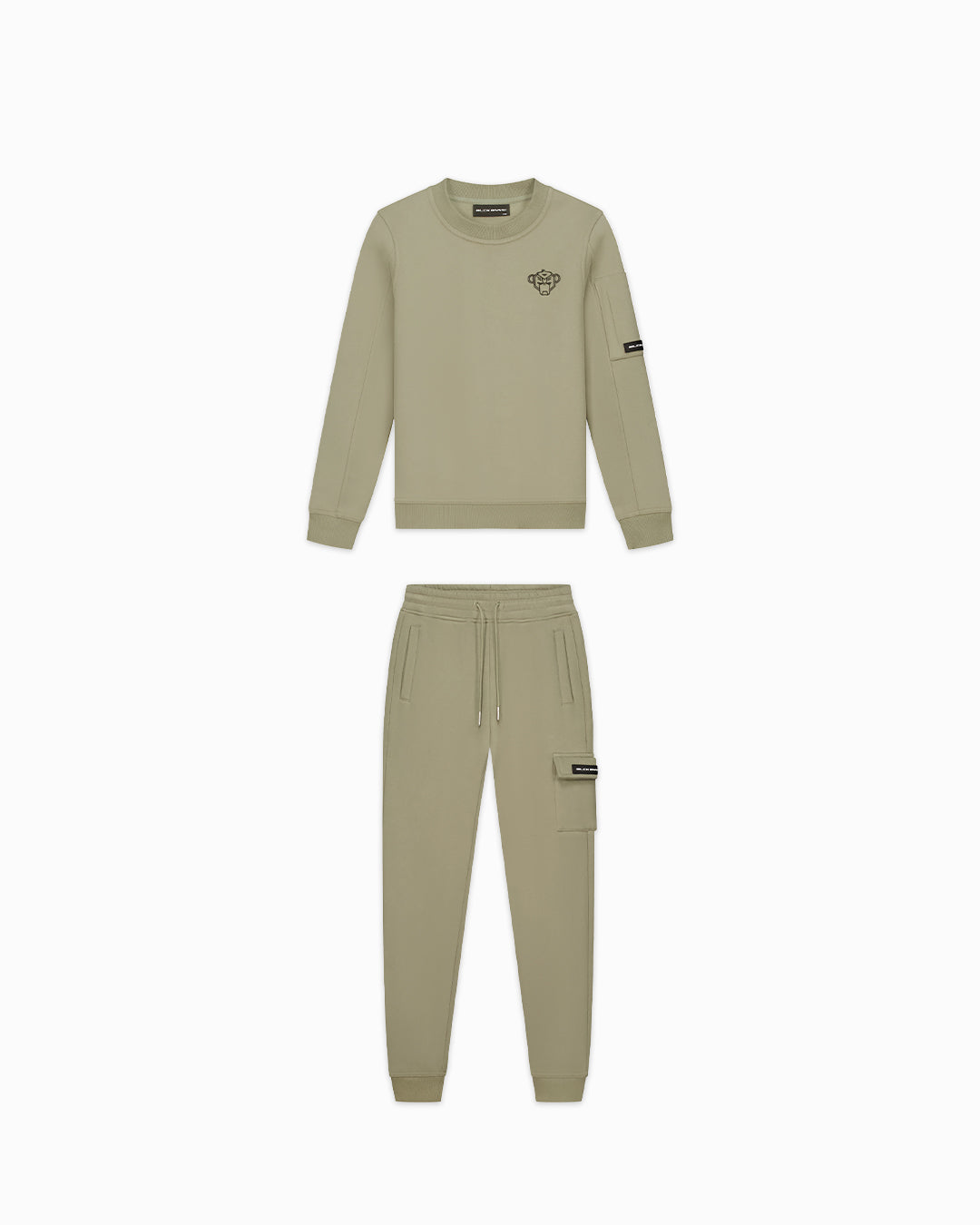 KIDS PLATE SWEATER SET | Grün