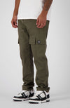 MONOGRAM CARGO PANTS | Moosgrün