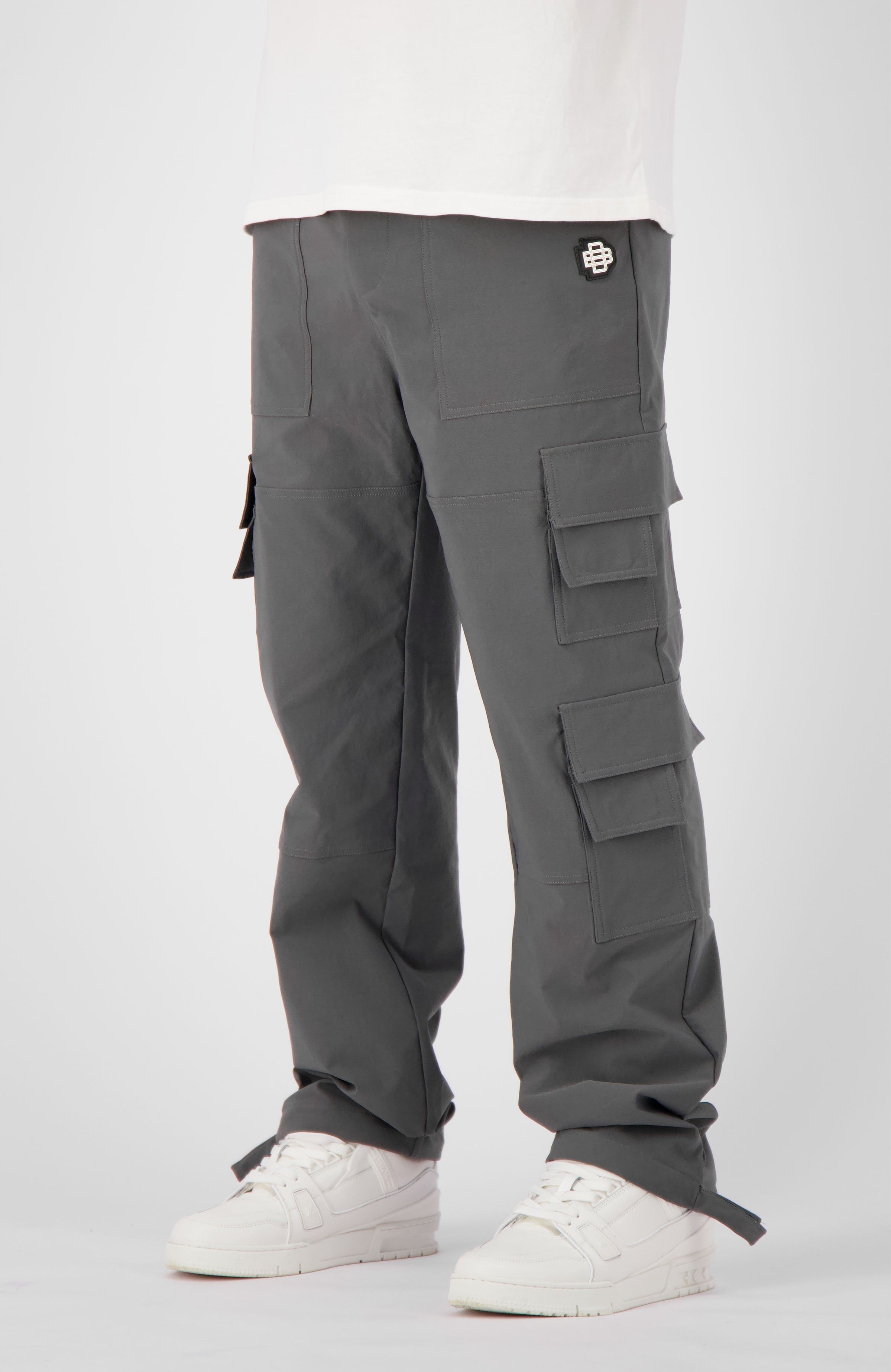 MONOGRAM TECH CARGO PANTS | Charcoal