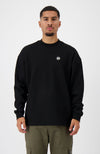 MONOGRAM WAFFLE CREWNECK | Schwarz