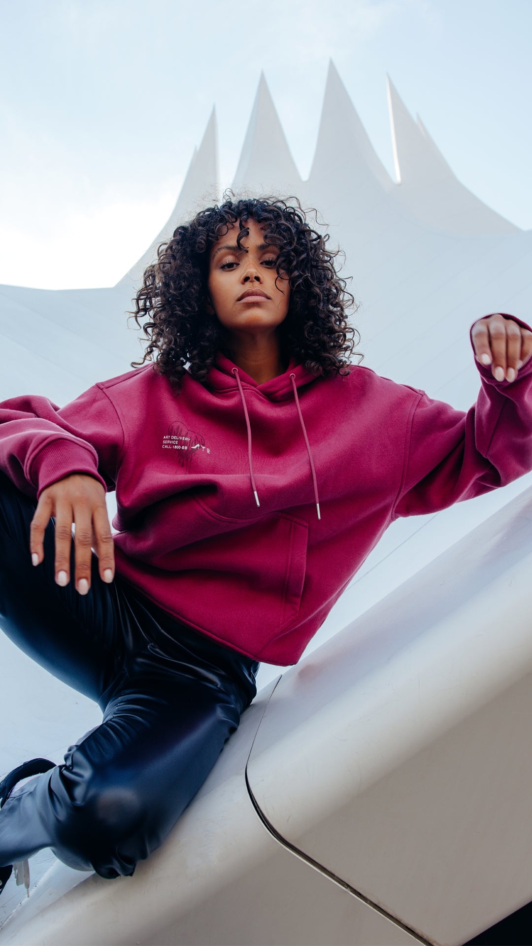 HEART HOODY | Rosa