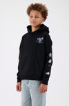 JR. SNOW CRAYON HOODIE | Schwarz