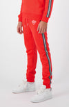 JR. TAPED TRACKPANTS | Neonrot